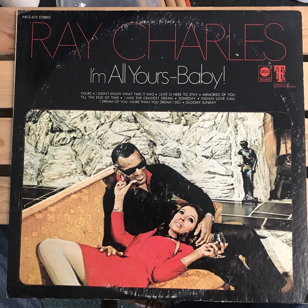 Ray Charles I'm All Yours Baby Vinyl LP 1969 ABC ABCS-675 Soul Jazz Blues Record